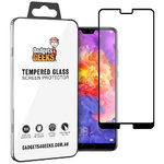 Full Coverage Tempered Glass Screen Protector for Huawei P20 Pro - Black (Frame)